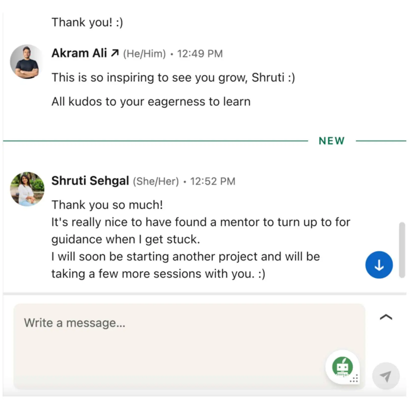 Shruti Testimonial For Akram Ali Digital Marketing Consulting