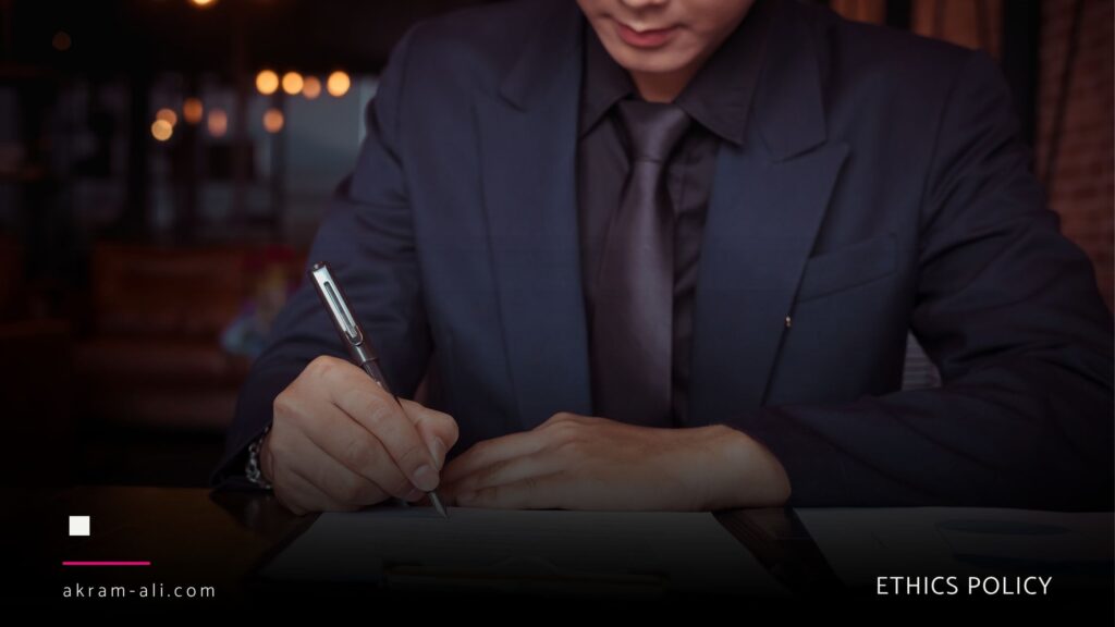 Ethics Policy- Akram-Ali.com